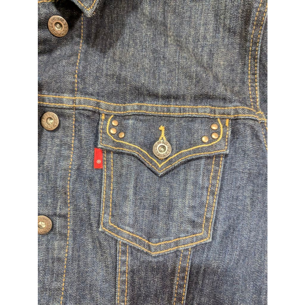 Levi's Indigo Blue Denim Trucker Jacket - Picture 4 of 14